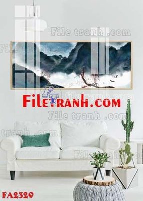 File in ấn File gốc in bộ tranh decor treo tráng gương canvas FA2329 chuyên nghiệp