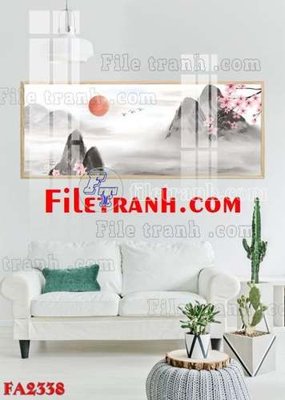 File tranh quảng cáo File gốc in bộ tranh decor treo tráng gương canvas FA2338 (download file gốc)