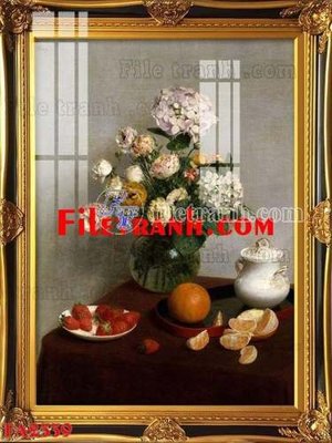 File tranh File gốc in bộ tranh decor treo tráng gương canvas FA2339 (bản gốc) treo phòng ăn