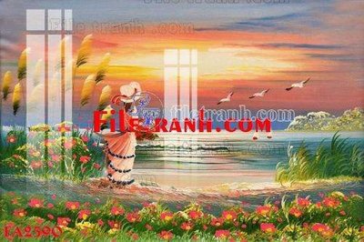 File tranh File gốc in bộ tranh decor treo tráng gương canvas FA2390 (ảnh gốc) độc quyền