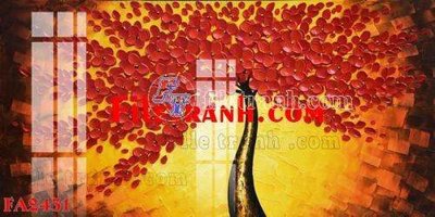 File tranh File gốc in bộ tranh decor treo tráng gương canvas FA2431 (bản gốc) in lụa dán tường