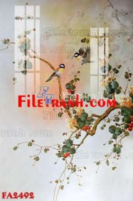 File in trần File gốc in bộ tranh decor treo tráng gương canvas FA2492 (bản gốc) mây trời