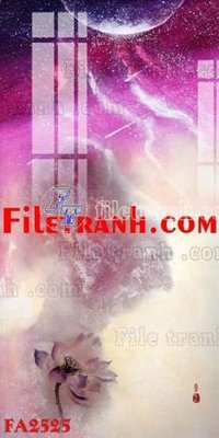 File in trần File gốc in bộ tranh decor treo tráng gương canvas FA2525 (bản gốc) hoa văn