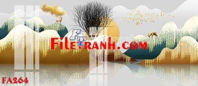 File PSD File gốc in bộ tranh decor treo tráng gương canvas FA264 (nguyên gốc) chất lượng cao