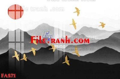 File PSD File gốc in bộ tranh decor treo tráng gương canvas FA271 (nguyên gốc) chất lượng cao