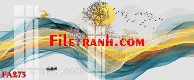 File in ấn File gốc in bộ tranh decor treo tráng gương canvas FA273 (bản gốc) sắc nét