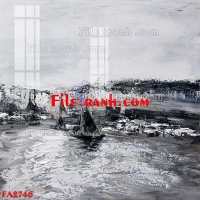 File tranh in trần 3D File gốc in bộ tranh decor treo tráng gương canvas FA2746 (ảnh gốc)