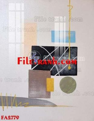 File tranh File gốc in bộ tranh decor treo tráng gương canvas FA2779 (gốc) chủ đề trừu tượng