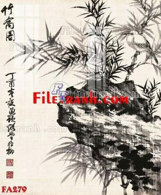 File ảnh File gốc in bộ tranh decor treo tráng gương canvas FA279 (gốc) in PP, decal