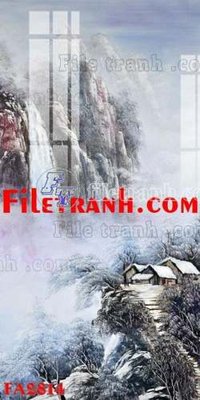 File tranh trang trí File gốc in bộ tranh decor treo tráng gương canvas FA2814 (file gốc)