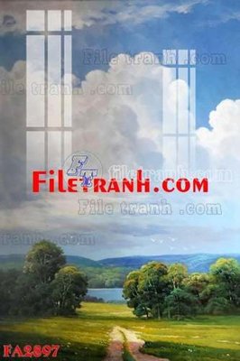 File tranh gốc File gốc in bộ tranh decor treo tráng gương canvas FA2897 (bản quyền) độc đáo