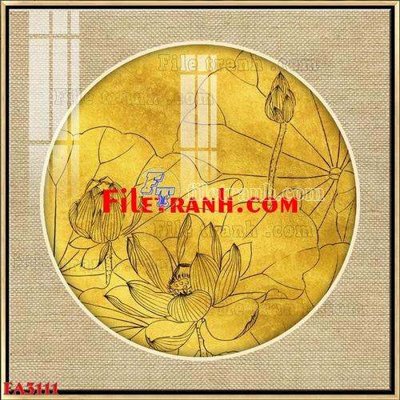 File tranh File gốc in bộ tranh decor treo tráng gương canvas FA3111 (bản gốc) in lụa 5D