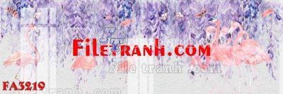 File in trần File gốc in bộ tranh decor treo tráng gương canvas FA3219 (bản gốc) hoa văn