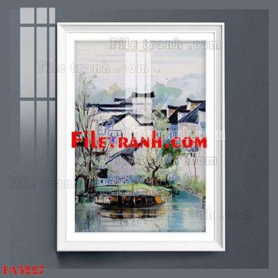 File tranh File gốc in bộ tranh decor treo tráng gương canvas FA3227 (gốc) in backlit film