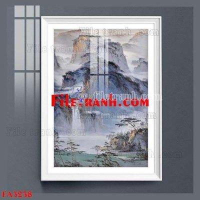 File tranh File gốc in bộ tranh decor treo tráng gương canvas FA3238 (gốc) chủ đề động vật
