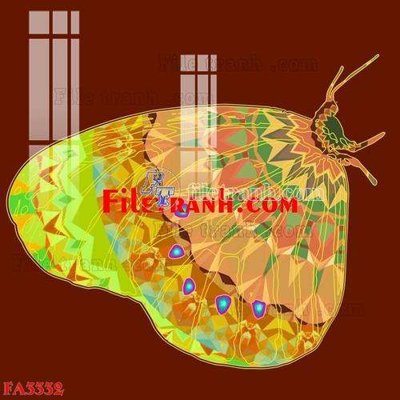 File gốc File gốc in bộ tranh decor treo tráng gương canvas FA3332 (in 3D) nghệ thuật