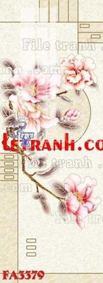 File in trần File gốc in bộ tranh decor treo tráng gương canvas FA3379 (file gốc) phong thủy