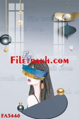 File gốc File gốc in bộ tranh decor treo tráng gương canvas FA3446 (cho in ấn) từ Filetranh.com