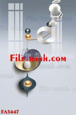 File gốc File gốc in bộ tranh decor treo tráng gương canvas FA3447 (phiên bản chuẩn) để in ấn
