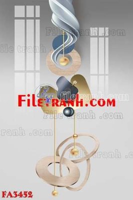 File tranh File gốc in bộ tranh decor treo tráng gương canvas FA3452 (bản gốc) in lụa 5D