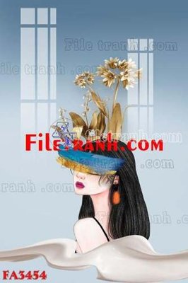 File gốc File gốc in bộ tranh decor treo tráng gương canvas FA3454 (cho in ấn) từ Filetranh.com