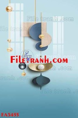 File tranh PSD File gốc in bộ tranh decor treo tráng gương canvas FA3455 chất lượng cao