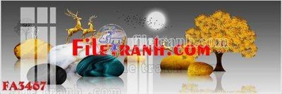 Download file File gốc in bộ tranh decor treo tráng gương canvas FA3467 (gốc) in mica cao cấp