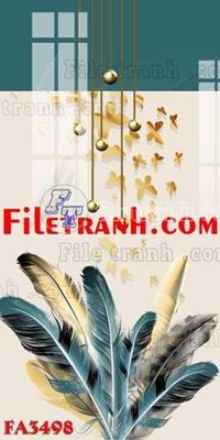 Tải file File gốc in bộ tranh decor treo tráng gương canvas FA3498 (gốc) làm file in ấn