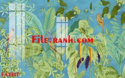 File gốc File gốc in bộ tranh decor treo tráng gương canvas FA3517 cho in ấn và thiết kế