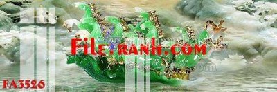 File in trần File gốc in bộ tranh decor treo tráng gương canvas FA3526 (file gốc) hoa văn 3D