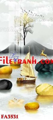 File PSD File gốc in bộ tranh decor treo tráng gương canvas FA3531 (gốc) nhiều lớp (multi-layer)