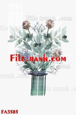 File gốc File gốc in bộ tranh decor treo tráng gương canvas FA3585 (in lụa) họa tiết 3D