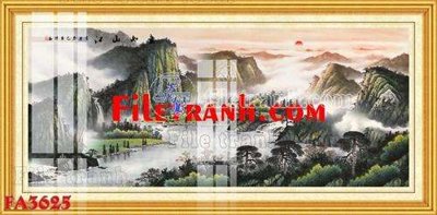 File in ấn File gốc in bộ tranh decor treo tráng gương canvas FA3625 (bản gốc) chất lượng cao