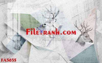 Hình ảnh file gốc in trần nhà File gốc in bộ tranh decor treo tráng gương canvas FA3635