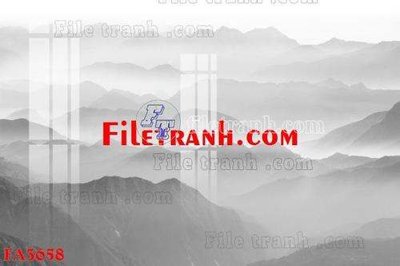 File gốc File gốc in bộ tranh decor treo tráng gương canvas FA3658 (in lụa) họa tiết 3D