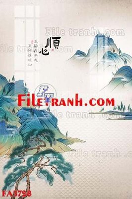 File tranh File gốc in bộ tranh decor treo tráng gương canvas FA3728 (file gốc) chuẩn màu in