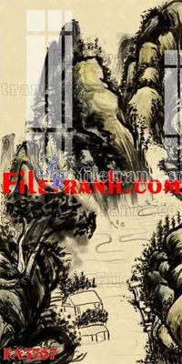 File tranh ảnh gốc File gốc in bộ tranh decor treo tráng gương canvas FA3767 dùng cho in khổ lớn