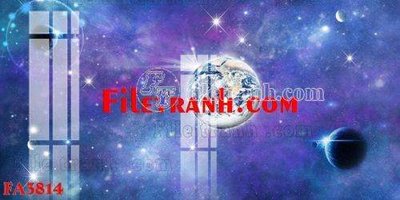 File tranh gốc in trần nhà File gốc in bộ tranh decor treo tráng gương canvas FA3814 3D