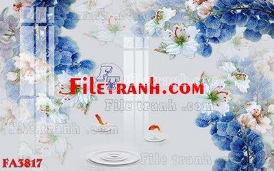 File in trần File gốc in bộ tranh decor treo tráng gương canvas FA3817 (file gốc) xuyên sáng