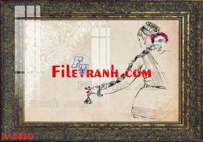 File gốc File gốc in bộ tranh decor treo tráng gương canvas FA3830 (in 3D) cho trang trí