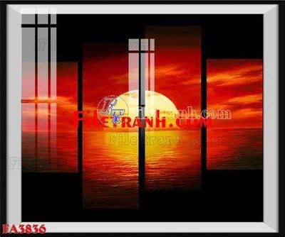 File tranh File gốc in bộ tranh decor treo tráng gương canvas FA3836 (bản gốc) treo tường
