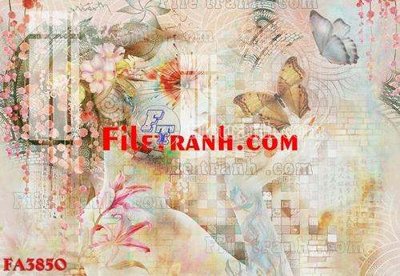 File PSD File gốc in bộ tranh decor treo tráng gương canvas FA3850 (gốc) nhiều lớp (multi-layer)
