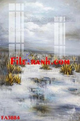 File tranh PSD File gốc in bộ tranh decor treo tráng gương canvas FA3884 chất lượng cao