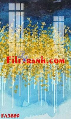 File in trần File gốc in bộ tranh decor treo tráng gương canvas FA3889 (file gốc) xuyên sáng