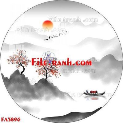 Tải file tranh gốc File gốc in bộ tranh decor treo tráng gương canvas FA3896 chất lượng cao