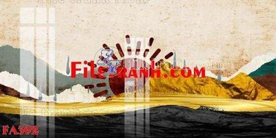 File tranh File gốc in bộ tranh decor treo tráng gương canvas FA392 (ảnh gốc) độc quyền