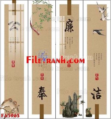 File tranh File gốc in bộ tranh decor treo tráng gương canvas FA3963 (gốc) chủ đề trẻ em