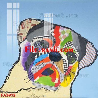 File tranh in trần 3D File gốc in bộ tranh decor treo tráng gương canvas FA3975 (ảnh gốc)