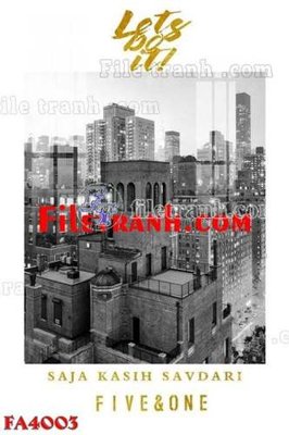 Mua file gốc File gốc in bộ tranh decor treo tráng gương canvas FA4003 (chất lượng) tại Filetranh.com