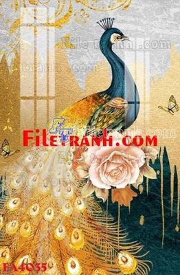 File tranh in tráng gương File gốc in bộ tranh decor treo tráng gương canvas FA4035 (siêu nét)